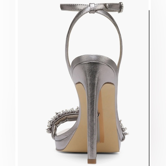 Sam Edelman Jade Rhinestone Ankle Strap Heels Sandals Size 10 - Picture 4 of 10